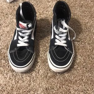 Vans Sk8-Hi, Black, Kids’ 3 Womens’ 5